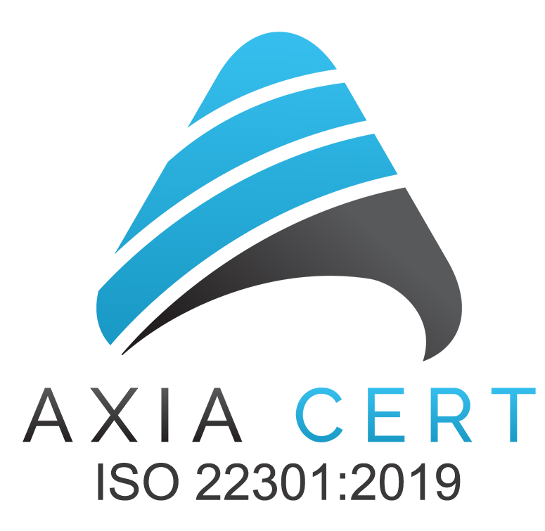 Axia Cert logo ISO 22301